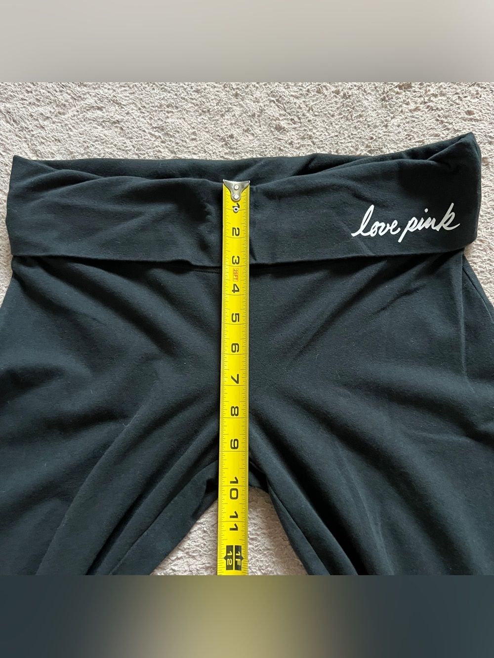 NWOT Victoria's Secret Flared Leg Yoga Pants Sporty Stretch Gym Athleisure Sz L - Picture 5 of 6